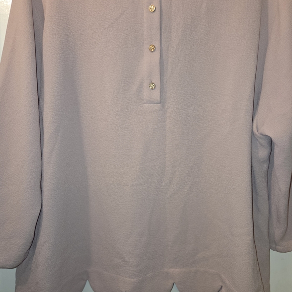 The Limited: Blush Pink Scalloped Blouse. Size XL. - Picture 9 of 10